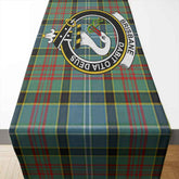 Brisbane Tartan Crest Table Runner - Cotton table runner